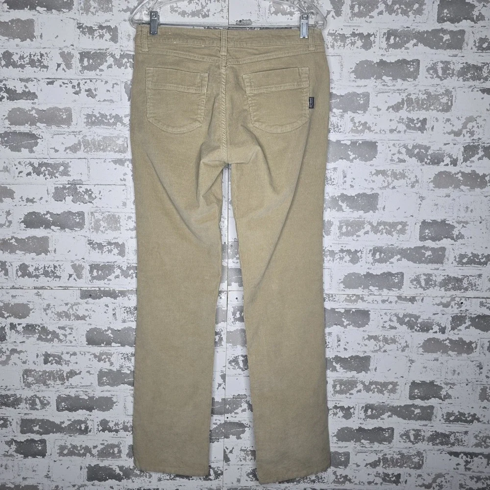 Patagonia Corduroy Pants Womens 29 Khaki Tan Straight Leg Organic Cotton Stretch